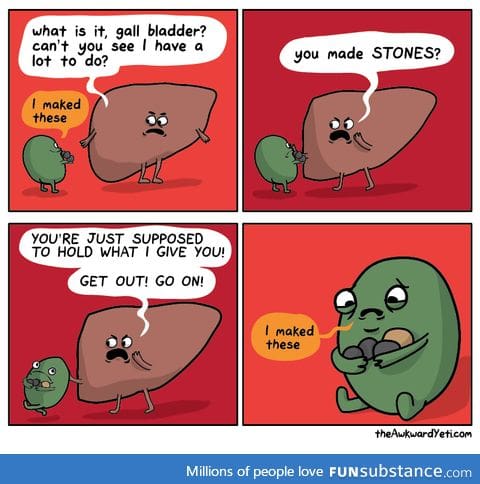 Awww poor gall bladder