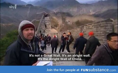 karl on the great wall on china