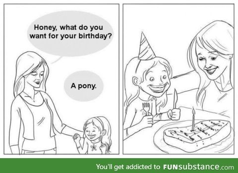 A pony fire birthday