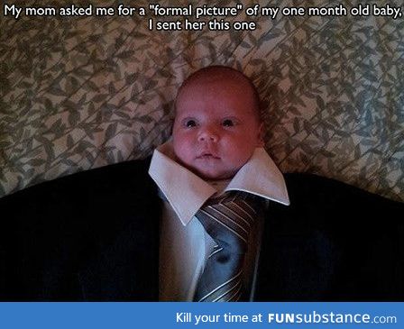 Formal baby picture