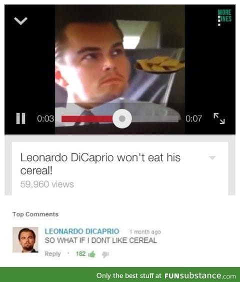 What if Leo doesn't like cereal?