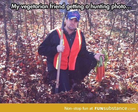 When vegetarians hunt