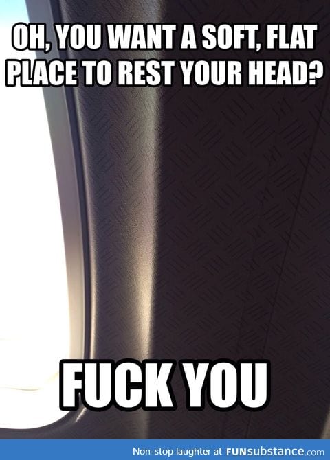 Why I can never sleep on a plane