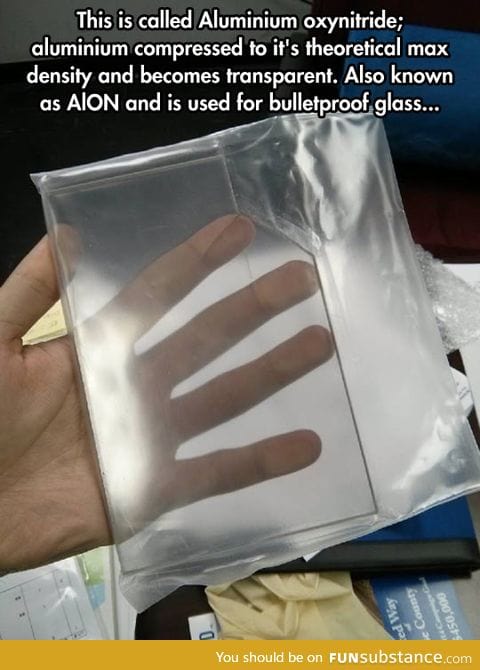 Transparent aluminium