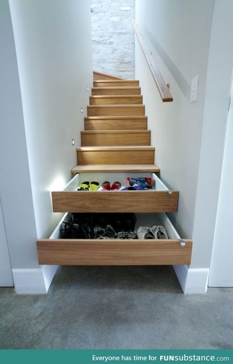 Functional stairs, saving space