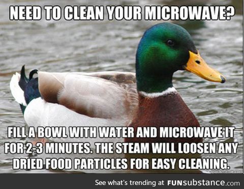 Cleaning your microwave