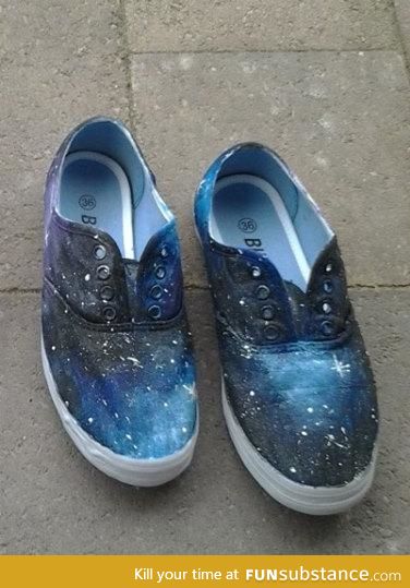 I also like art, so i painted my shoes...