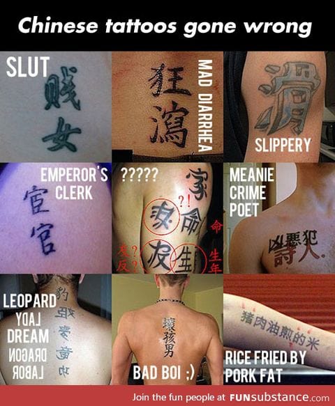 Incredibru Chinese tattoos
