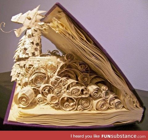 Mind blowing book paper folding art