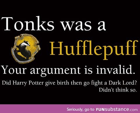 Fifty points to Hufflepuff