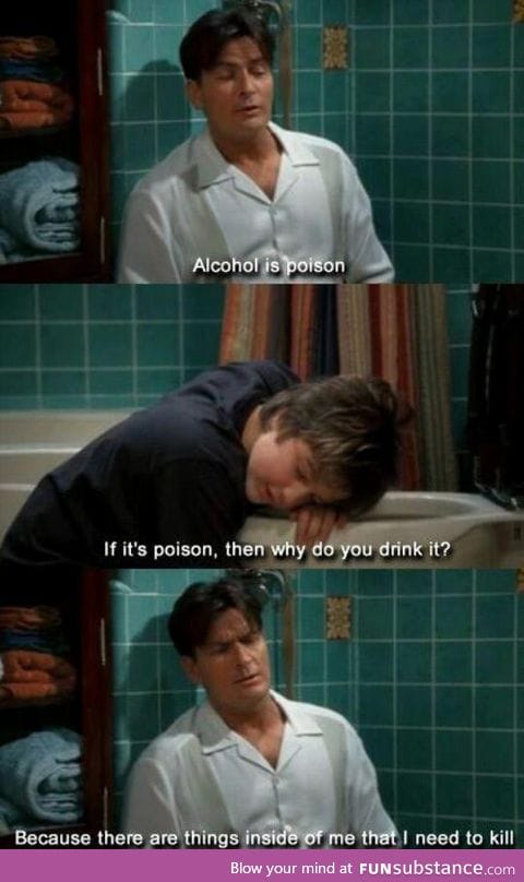 The most accurate and sad interpretation of alcohol abuse