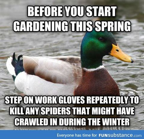 A friendly reminder now that it's spring