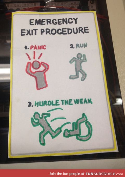 Emergency exit procedure