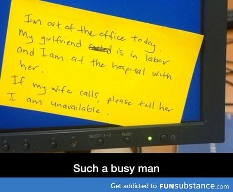 Busy dude