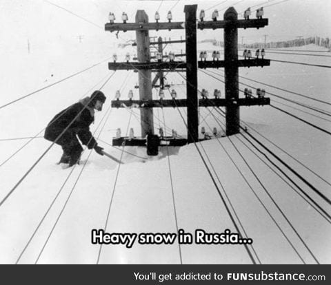 Russia during winter
