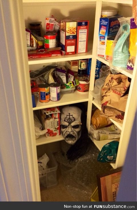 This is how I keep my daughter from pillaging the pantry. 100% effective
