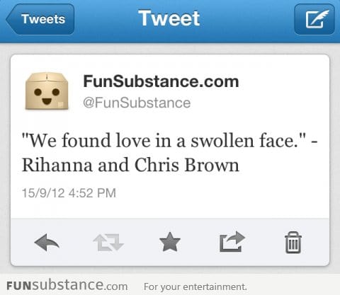 We found love in a swollen face