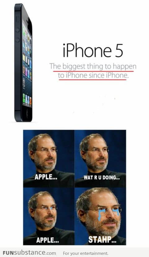 Steve Jobs: Apple, wat r u doin, stahp