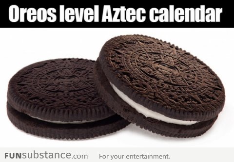 Oreos level: Aztec calendar