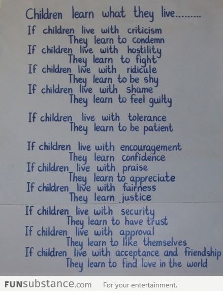 Note of wisdom in a school in Bhutan