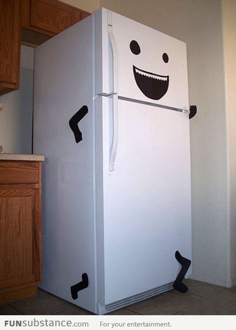 Running fridge