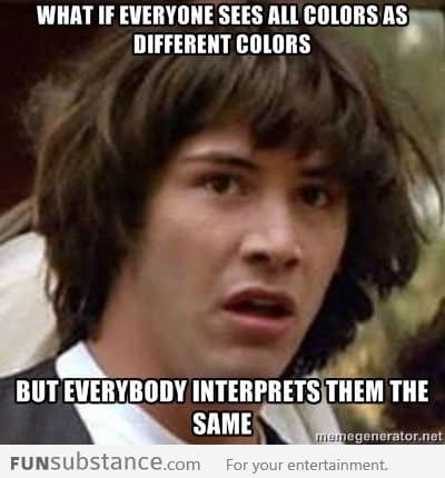 Seeing colors differently