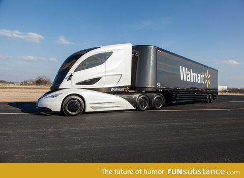 Walmart has unveiled its truck of the future. Hello, Optimus Prime