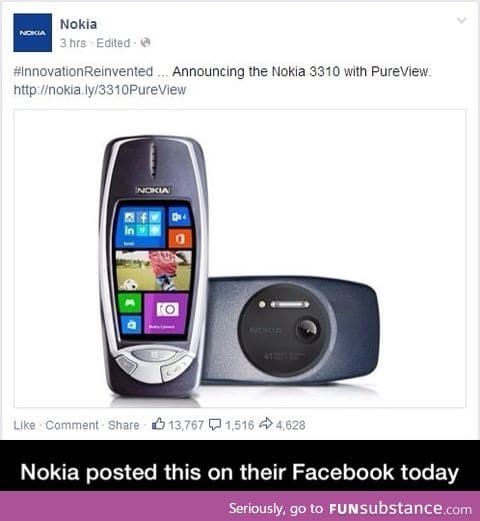 Nokia's april fools joke