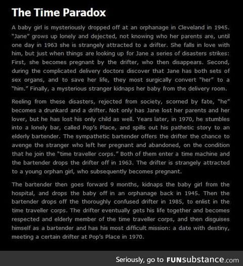 The big paradox in time