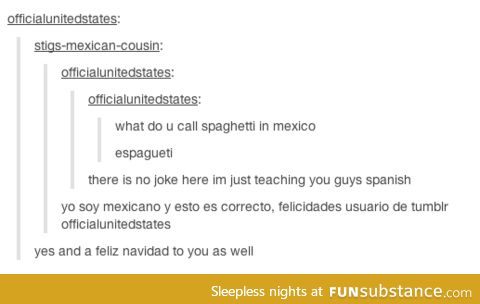 Learning spanish from tumblr user officialunitedstates