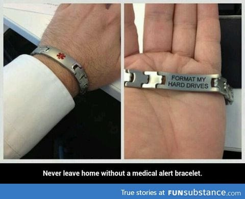 Medical alert bracelet