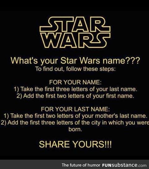 Your Star Wars Name