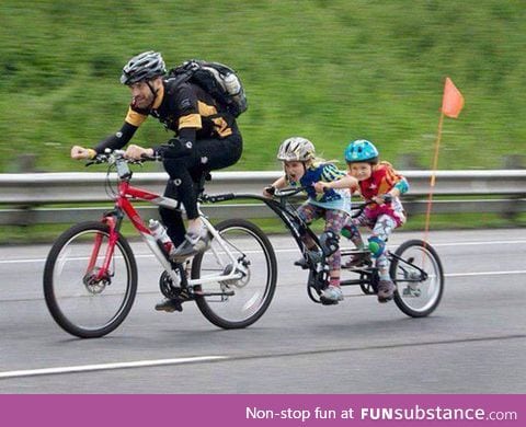 Cycling time with the most amazing dad
