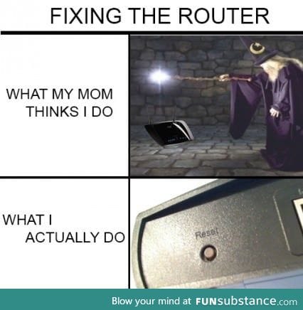Fixing the router