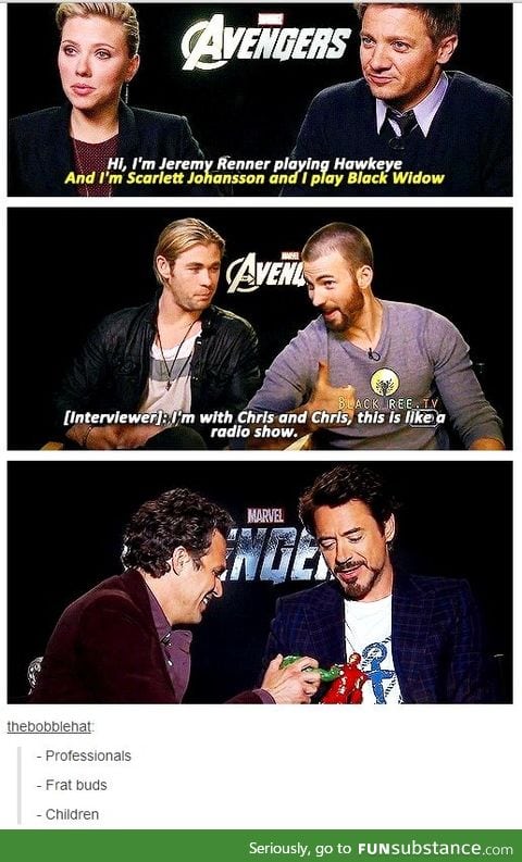 Difference in the Avengers
