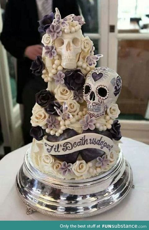 One of the greatest wedding cakes I've ever seen