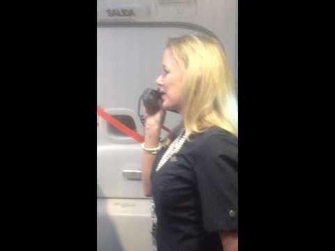 Real Funny Flight Attendant