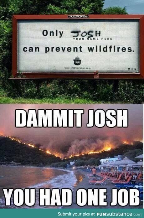 Come on Josh!!!