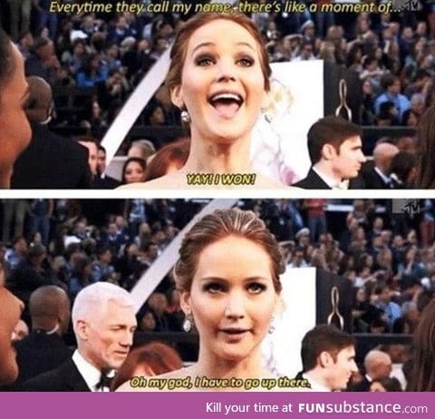 Every time Jennifer wins an award