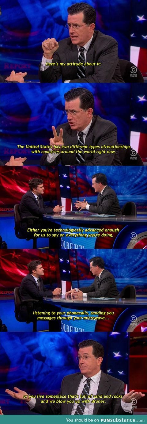 Colbert on U.S. Relations with the rest of the world