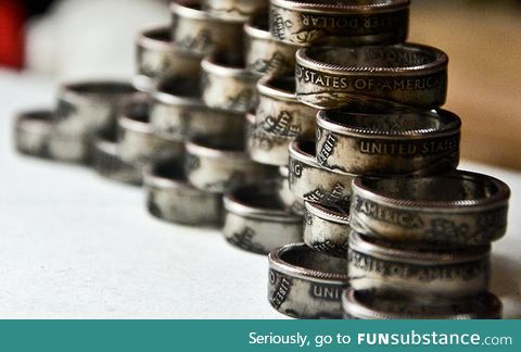 Rings made out of quarters