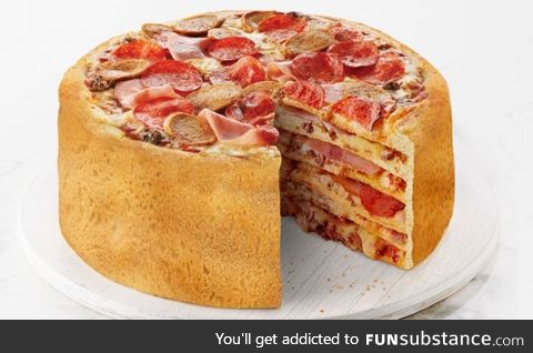 It's a pizza cake!