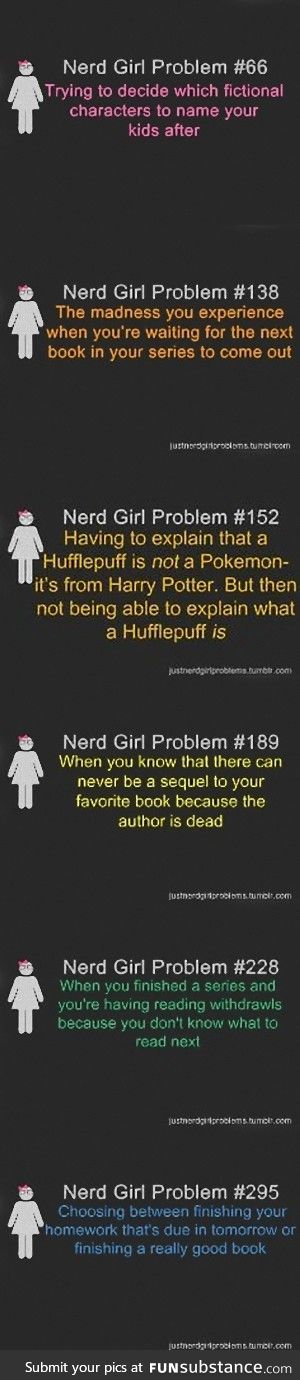 Nerd Girl(and Guy) Problems