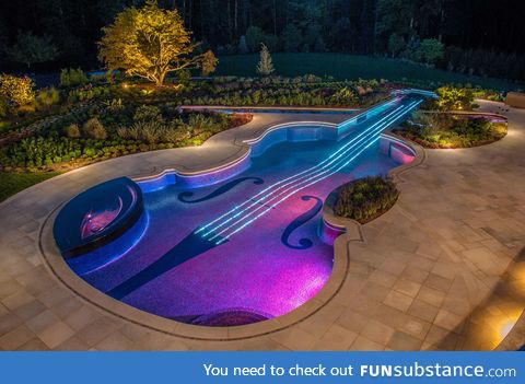 Violin pool; It's cooler than it sounds