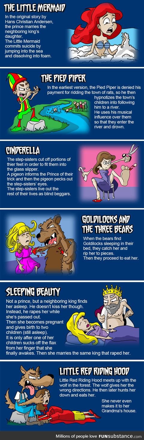 Original Fairy Tales endings