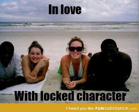 In love with locked character