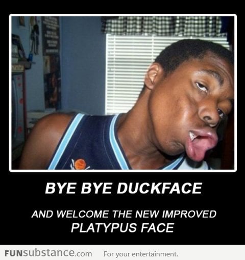 The new generation of duck face !!!