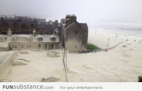 What happens when it gets windy in Scotland