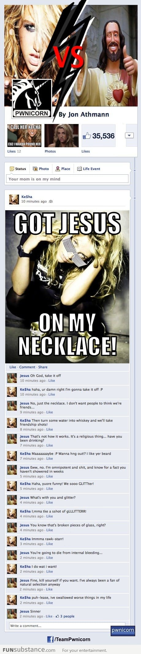 Ke$ha vs Jesus