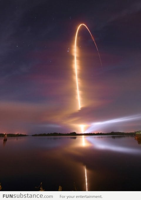 Night Time Space Shuttle Launch